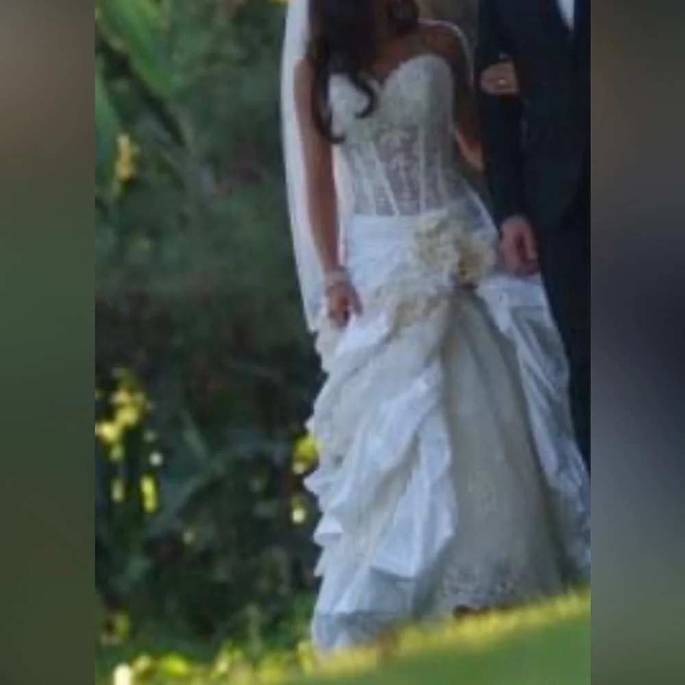 Pnina Tornai bridal gown corset and skirt wedding dress - Picture 5 of 16